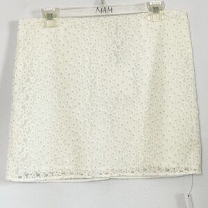 Reformation White Floral Veranda Mini Skirt‎ - 10
